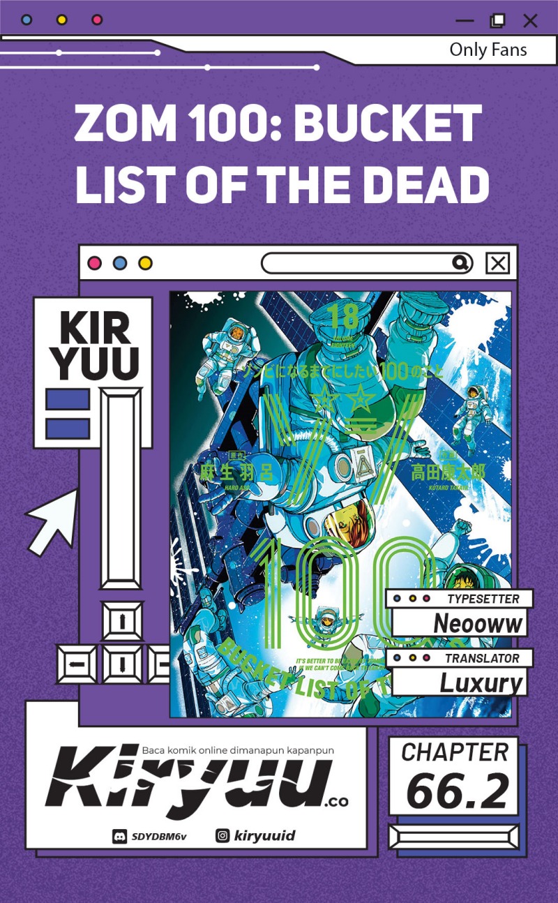 Zombie 100 ~Zombie ni Naru Made ni Shitai 100 no Koto~ Chapter 66.2 Bahasa Indonesia